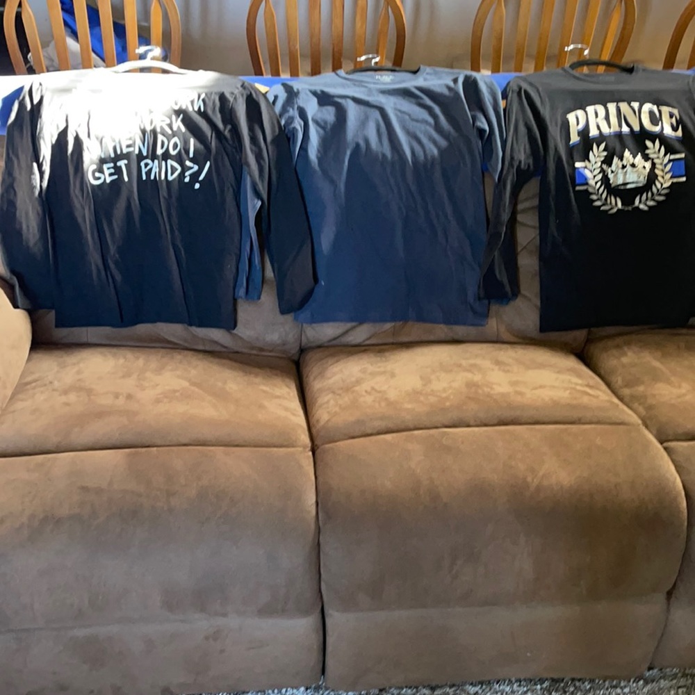 3 boys long sleeve shirts for the price of 1  great for school or play.